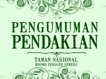 TARIF PENDAKIAN TNBTS PER 5 MEI 2014